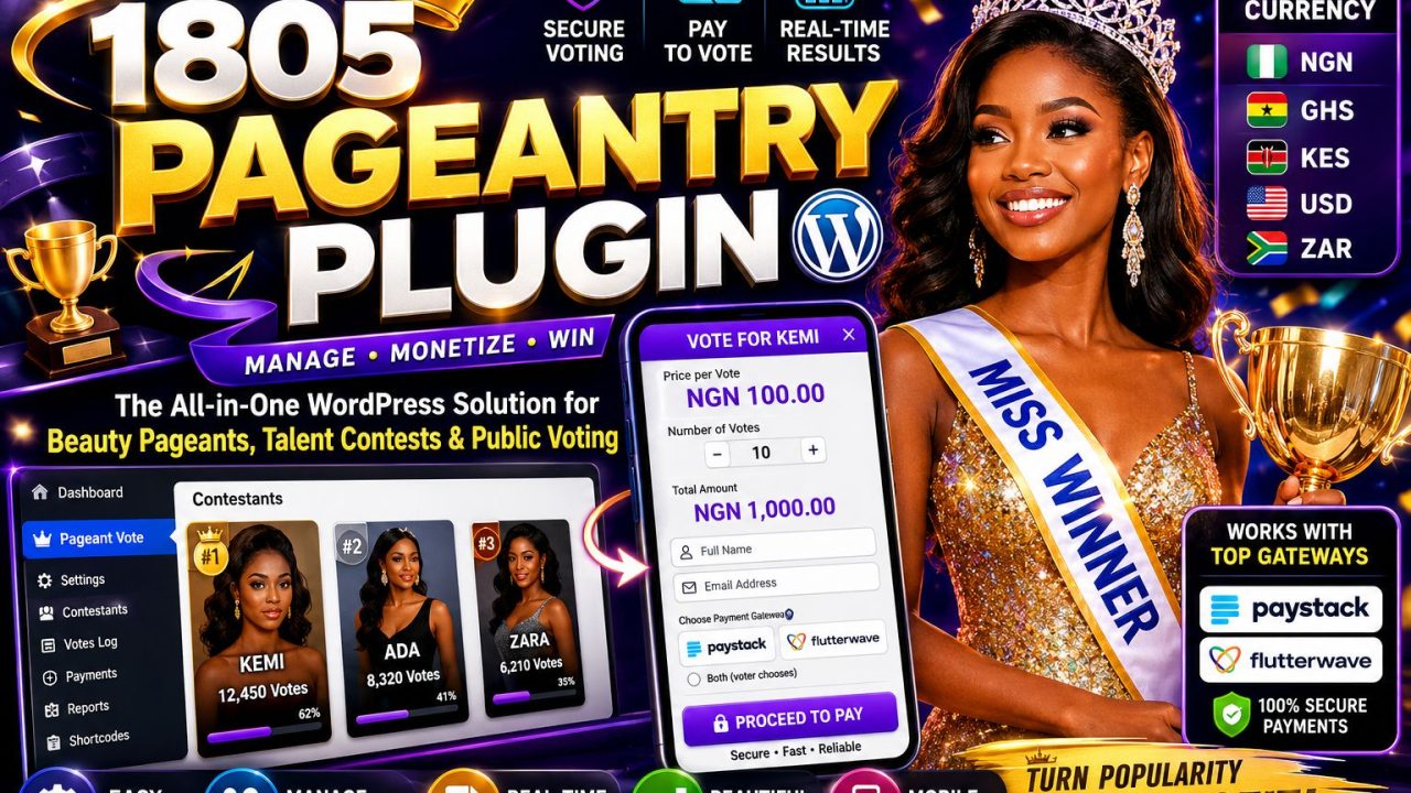 1805 Pageantry Plugin